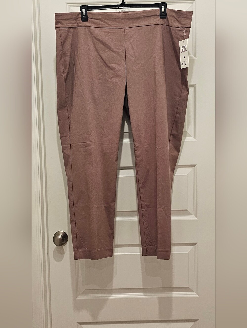 NWT Gloria Vanderbilt Pull-On Trouser Pants Mauve Plus Size 24W / 3X - Picture 2 of 9